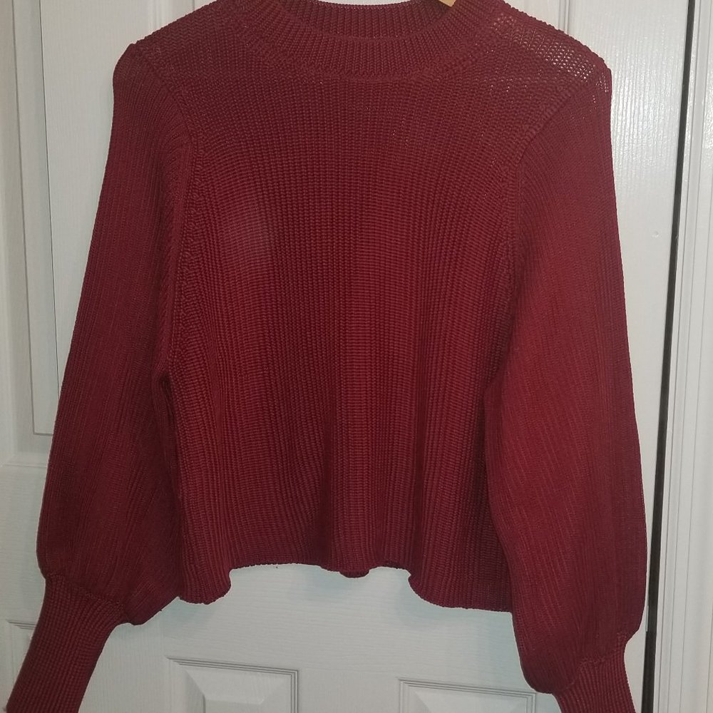 Prologue Knit Red Sweater - Drapes Well! Size M